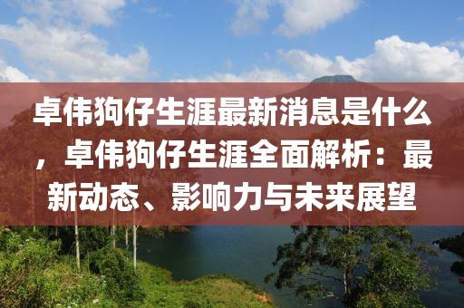 卓偉狗仔生涯最新消息是什么，卓偉狗仔生涯全面解析：最新動態(tài)、影響力與未來展望