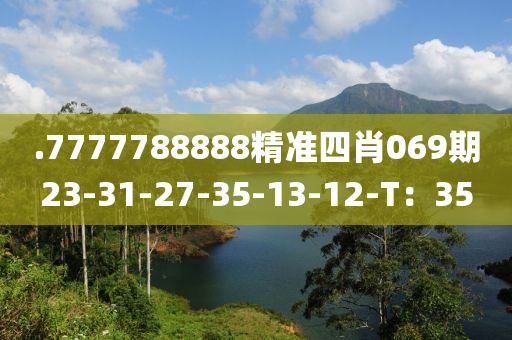 .7777788888精準(zhǔn)四肖069期23-31-27-35-13-12-T：35