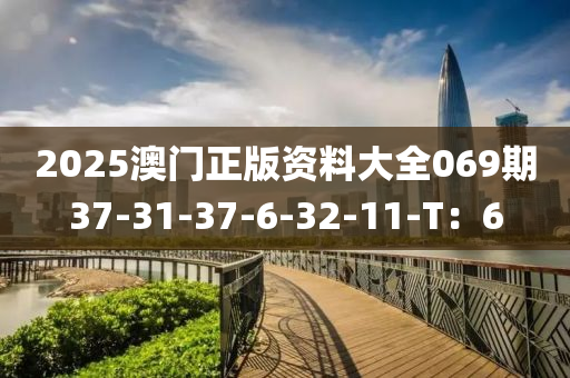 2025澳門正版資料大全069期37-31-37-6-32-11-T：6