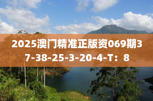 2025澳門精準(zhǔn)正版資069期37-38-25-3-2液壓動力機械,元件制造0-4-T：8