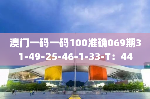 澳門一碼一碼100準確069期31-49-25-46-液壓動力機械,元件制造1-33-T：44