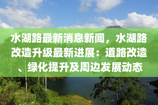 水湖路最新消息新聞，水湖路改造升級(jí)最新進(jìn)展：道路改造、綠化提升及周邊發(fā)展動(dòng)態(tài)液壓動(dòng)力機(jī)械,元件制造