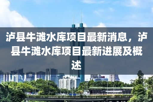 瀘縣牛灘水庫項目最新消息，瀘縣牛灘水庫項目最新進展及概述