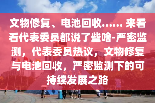 文物修復(fù)、電池回收…… 來看看代表委員都說了些啥-嚴(yán)密監(jiān)測，代表委員熱議，文物修復(fù)與電池回收，嚴(yán)密監(jiān)測下的可持續(xù)發(fā)展之路液壓動力機(jī)械,元件制造