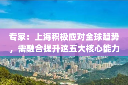 專家：上海積極應對全球趨勢，需融合提升這五大核心能力液壓動力機械,元件制造