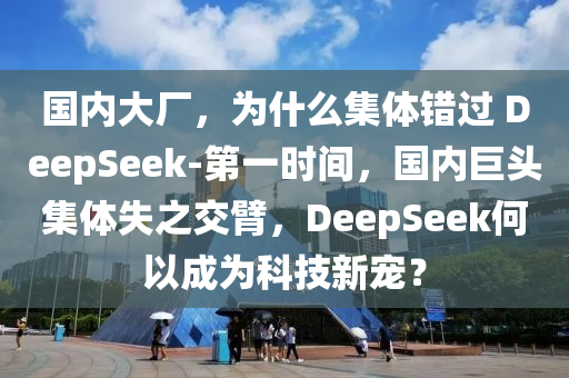 國內(nèi)大廠，為什么集體錯過 DeepSeek-第一時間，國內(nèi)巨頭集體失之交臂，DeepSeek何以成為科技新寵？