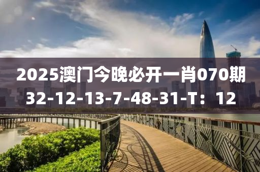 2025澳門今晚必開一肖070期32-12-1液壓動力機械,元件制造3-7-48-31-T：12