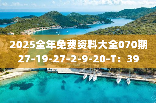 2025全年免費(fèi)資料大全070期27-19-27-2-9-20-T：39