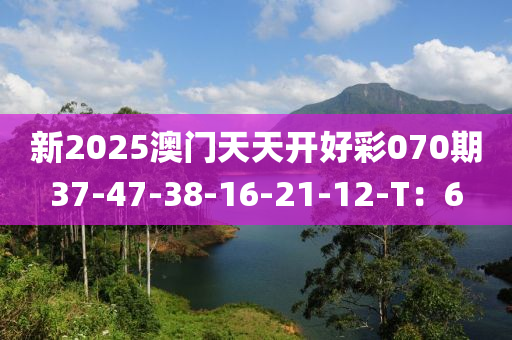 新2025澳門天天開好彩070期37-47-38-16-21-12-T：6