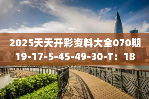 2025天天開彩資料大全070期19-17-5-45-49-30-T：18