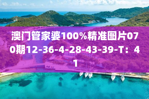 澳門管家婆100%精準(zhǔn)圖片070期12-36-4-28-43-39-T：41