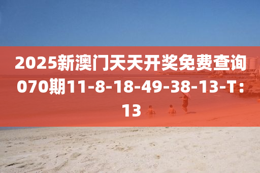 2025新澳門天天開獎免費查詢070期11-8-18-49-38-13-T：13液壓動力機械,元件制造