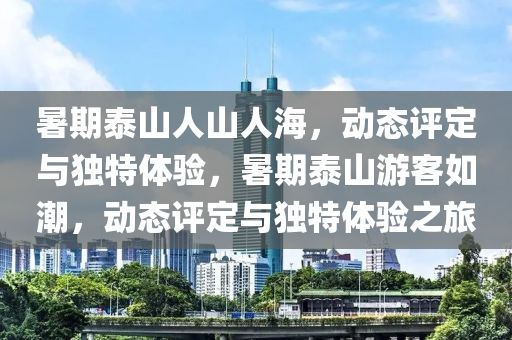 暑期泰山人山人海，動態(tài)評定與獨(dú)特體驗，暑期泰山游客如潮，動態(tài)評定與獨(dú)特體驗之旅液壓動力機(jī)械,元件制造