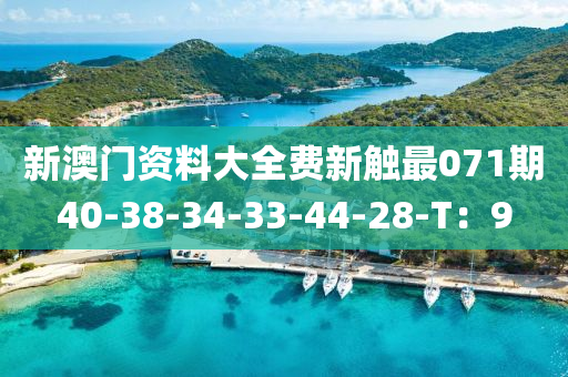 新澳門資料大全費新觸最071期40-38-34-33-44液壓動力機械,元件制造-28-T：9