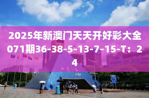 2025年新澳門天天開好彩大全071期36-38-5-13-7-15-T：24