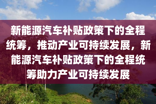 新能源汽車補貼政策下的全程統(tǒng)籌，推動產業(yè)可持續(xù)發(fā)展，新能源汽車補貼政策下的全程統(tǒng)籌助力產業(yè)可持續(xù)發(fā)展