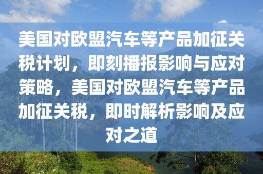 美國對歐盟汽車等產(chǎn)品加征關稅計劃，即刻播報影響與應對策略，美國對歐盟汽車等產(chǎn)品加征關稅，即時解析影響及應對之道液壓動力機械,元件制造