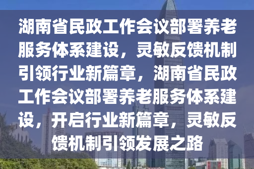 湖南省民政工作會議部署養(yǎng)老服務(wù)體系建設(shè)，靈敏反饋機(jī)制引領(lǐng)行業(yè)新篇章，湖南省民政工作會議部署養(yǎng)老服務(wù)體系建設(shè)，開啟行業(yè)新篇章，靈敏反饋機(jī)制引領(lǐng)發(fā)展之路液壓動力機(jī)械,元件制造