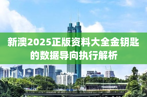 新澳2025正版資料大全金鑰匙的數據導向執(zhí)行解析