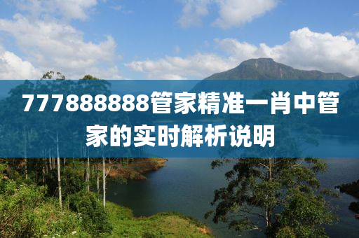 777888888管家精準一肖中管家的實時解析說明液壓動力機械,元件制造