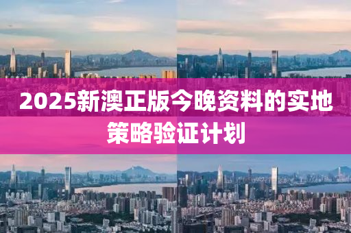 2025新澳正版今晚資料的實(shí)地策略驗(yàn)證計劃