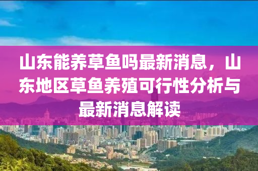 山東能養(yǎng)草魚嗎最新消息，山東地區(qū)草魚養(yǎng)殖可行性分析與最新消息解讀