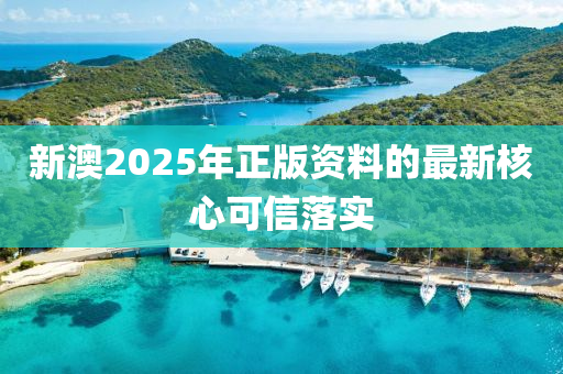 新澳2025年正版資料的最新核心可信落實(shí)