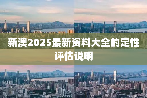 新澳2025最新資料大全的定性評(píng)估說(shuō)明