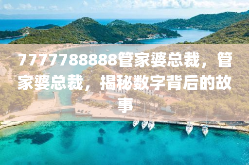 7777788888管家婆總裁，管家婆總裁，揭秘數(shù)字背后的故事液壓動力機械,元件制造