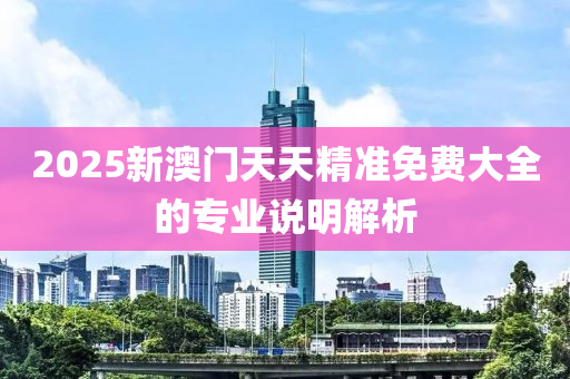 2025新澳門天天精準(zhǔn)免費(fèi)大全的專業(yè)說明解析