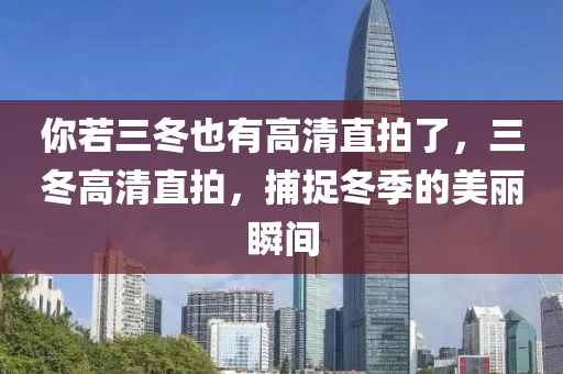 你若三冬也有高清直拍了，三冬高清直拍，捕捉冬季的美麗瞬間液壓動力機(jī)械,元件制造