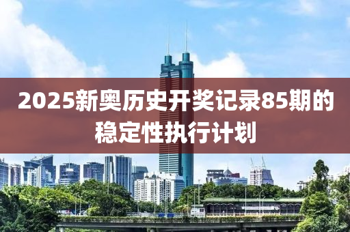 2025新奧歷史開獎記錄85期的穩(wěn)定性執(zhí)行計(jì)劃