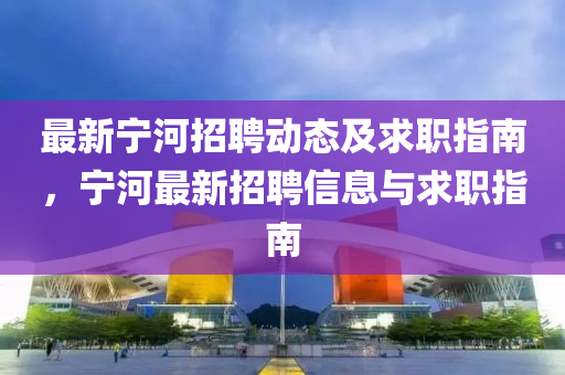 最新寧河招聘動態(tài)及求職指南，寧河最新招聘信息與求職指南