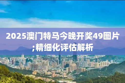 2025澳門特馬今晚開獎(jiǎng)49圖片;精細(xì)化評(píng)估解析