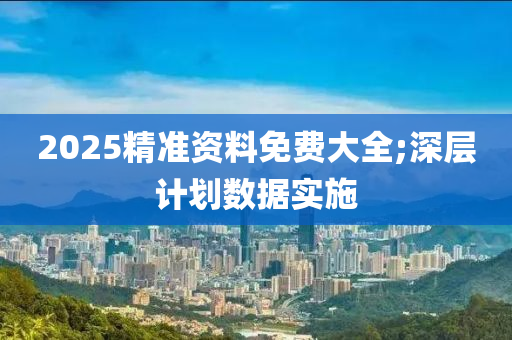 2025精準資料免費大全;深層計劃數(shù)據(jù)實施