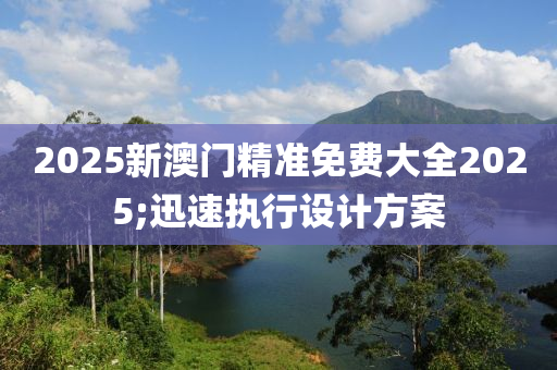 2025新澳門(mén)精準(zhǔn)免費(fèi)大全2025;迅速執(zhí)行設(shè)計(jì)方案