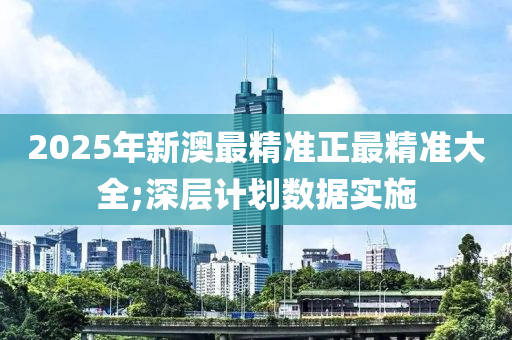 2025年新澳最精準正最精準大全;深層計劃數(shù)據(jù)實施