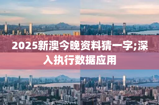 2025新澳今晚資料猜一字;深入執(zhí)行數(shù)據(jù)應(yīng)用