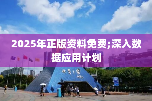 2025年正版資料免費;深入數(shù)據(jù)應用計劃