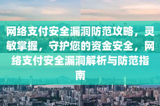 網絡支付安全漏洞防范攻略，靈敏掌握，守護您的資金安全，網絡支付安全漏洞解析與防范指南液壓動力機械,元件制造