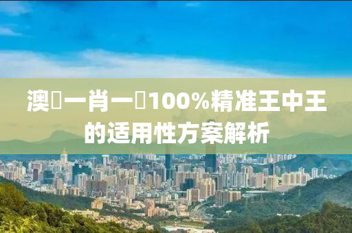 澳門一肖一碼100%精準(zhǔn)王中王的適用性方案解析液壓動力機(jī)械,元件制造