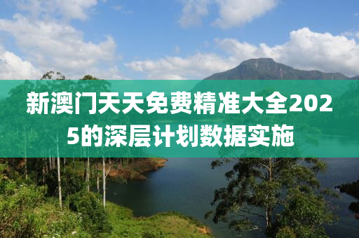 新澳門天天免費精準(zhǔn)大全2025的深層計劃數(shù)據(jù)實施液壓動力機械,元件制造