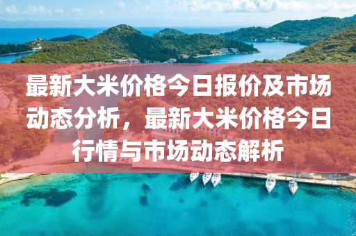 最新大米價格今日報價及市場動態(tài)分析，最新大米價格今日行情與市場動態(tài)解析液壓動力機械,元件制造