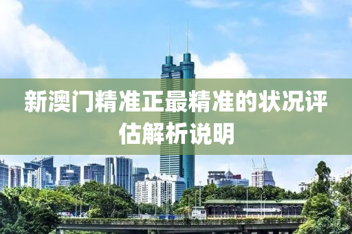 新澳門精準正最精準的狀況評估解析說明液壓動力機械,元件制造