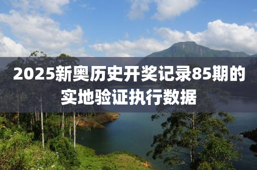 2025新奧歷史開獎記錄85期的實地驗證執(zhí)行數(shù)據(jù)液壓動力機械,元件制造