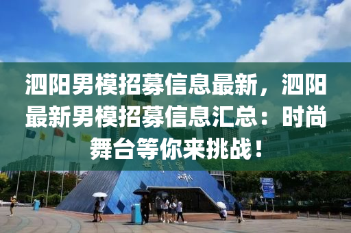 泗陽男模招募信息最新，泗陽最新男模招募信息匯總：時(shí)尚舞臺等你來挑戰(zhàn)！液壓動(dòng)力機(jī)械,元件制造