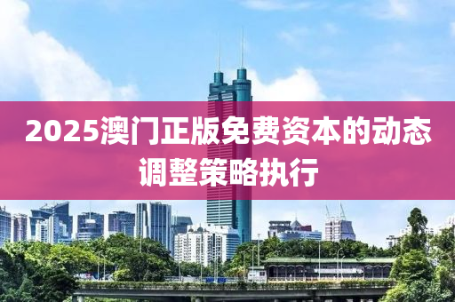 2025澳門正版免費(fèi)資液壓動(dòng)力機(jī)械,元件制造本的動(dòng)態(tài)調(diào)整策略執(zhí)行