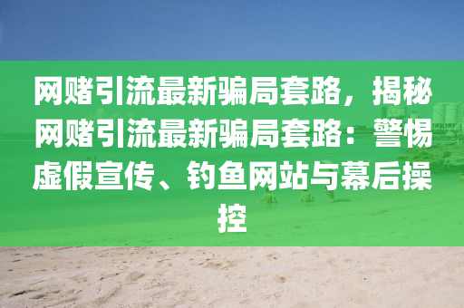 網(wǎng)賭引流最新騙局套路，揭秘網(wǎng)賭引流最新騙局套路：警惕虛假宣傳、釣魚(yú)網(wǎng)站與幕后操控液壓動(dòng)力機(jī)械,元件制造