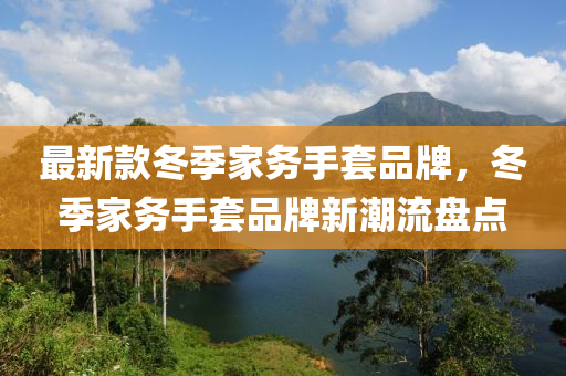 最新款冬季家務手套品牌，冬季家務液壓動力機械,元件制造手套品牌新潮流盤點