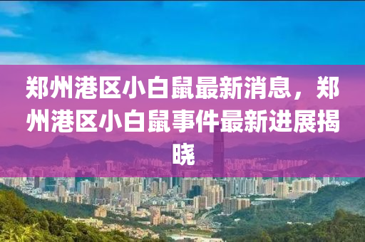 鄭州港區(qū)小白鼠液壓動力機械,元件制造最新消息，鄭州港區(qū)小白鼠事件最新進展揭曉